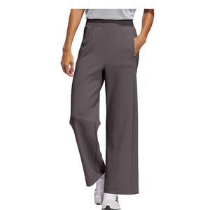 Adidas Women's Wide-Leg Track Pants in Dark Gray